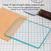 1pcs Leather Burnisher Craft Tools Clear Tempered Glass Slicker for Burnishing Polishing Board Leather Finish Gum Tool