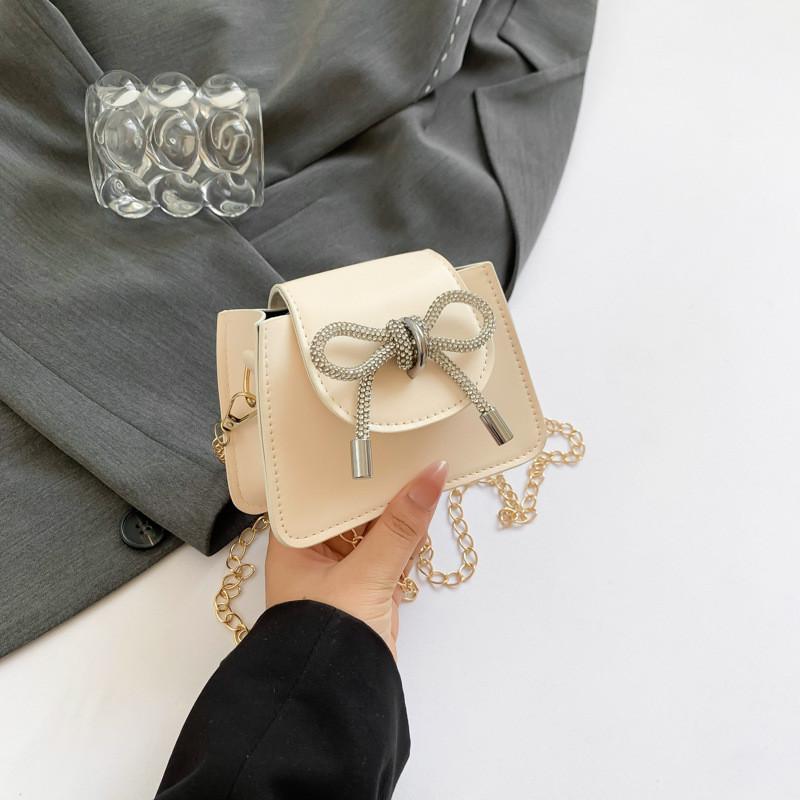 Stilvolle Koreanische Mode Schleife Handtasche Für Damen Lässig Sommer Kleine Quadratische Tasche