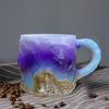 Mineral Crystal Coffee Mug Water Cup Novelty Drink Mugs Colorful Translucent Tea Mug for Hot Beverages Elegant Christmas Gift for Home Office