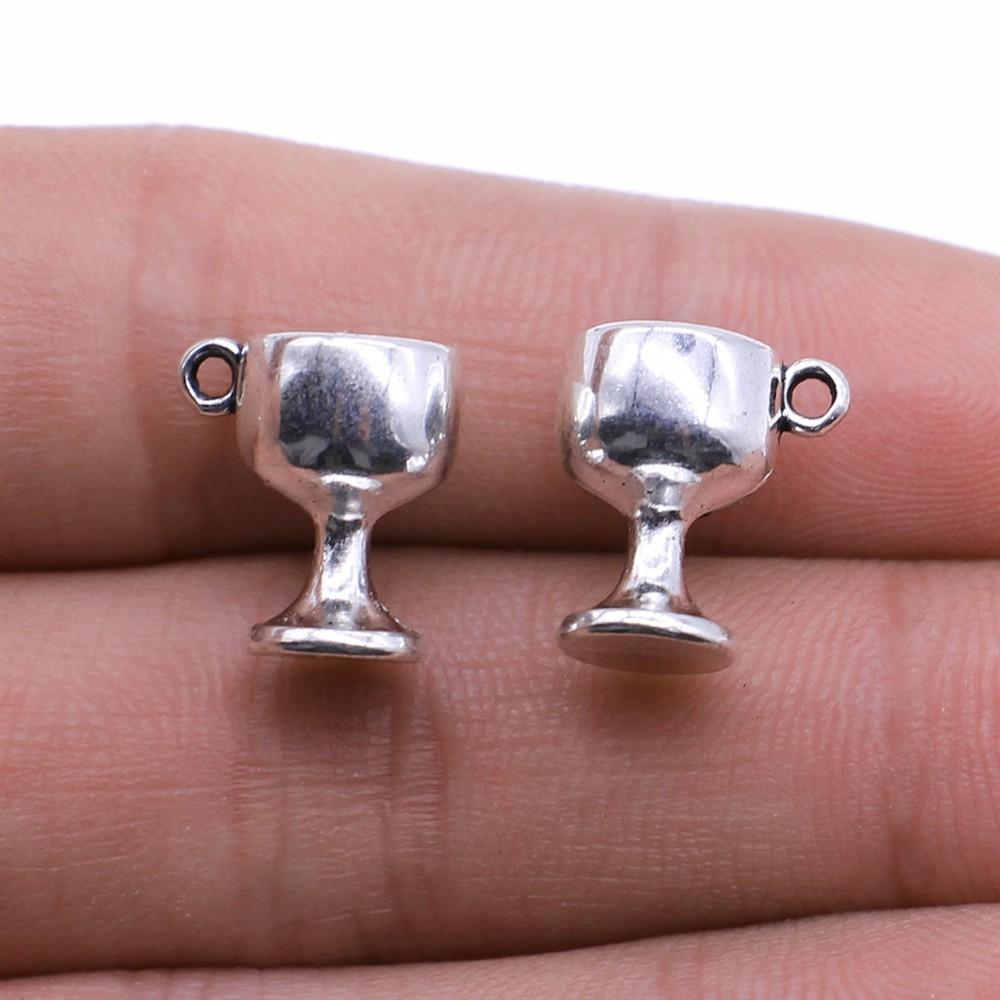 20pcs DIY Crafts Making Findings Handmade Tibetan Jewelry Beer Wine Corkscrew Bottle Opener Charms For Jewelry Making