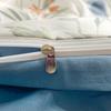 Elegant Blue Floral Pattern Duvet Cover Set 100% Cotton Soft Skin Friendly Queen Size Bedding Set Comforter Cover Pillowcases
