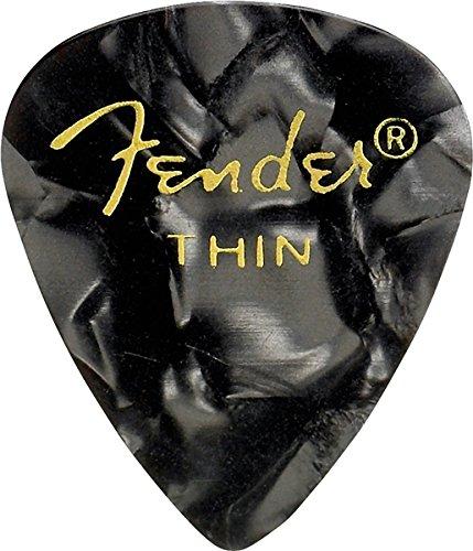 Fender 8 Pieces Teardrop Thin Guitar Picks Assorted Colors