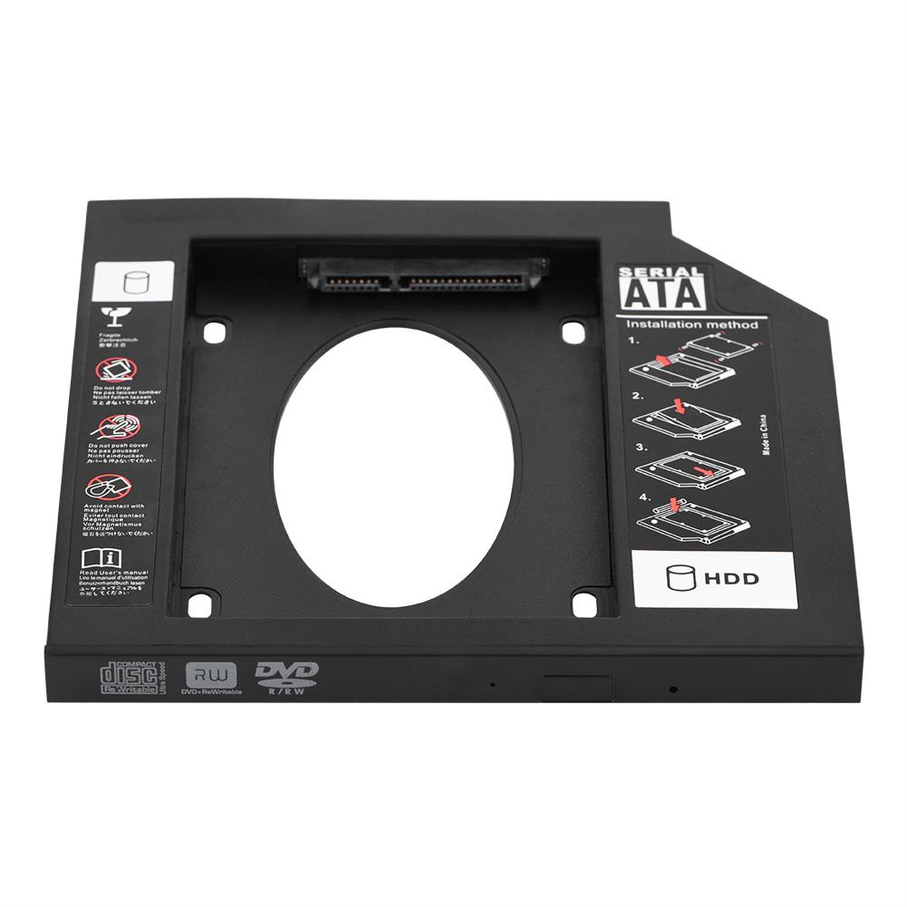 2.5  SATA HDD SSD Enclosure Hard Disk Drive Bay Caddy Optical DVD Adapter for Laptop 9.5mm