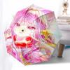 1pc Outdoor Umbrella with Cute Anime Girl Design - Automatic Opening/Closing, Portable 3-Fold Design, 8-Rib Iron Frame - Perfect Gift for Fans, T