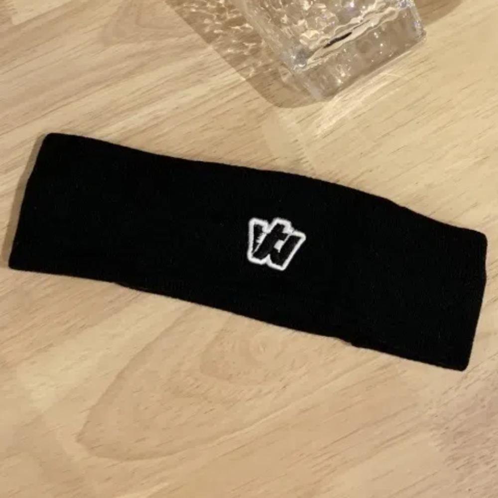 Cloth Elastic Sport Headband Letter Printed Sweat-Absorbent Headscarf Student