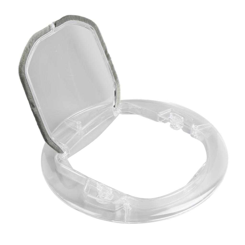 Pet Door Transparent Automatic Window Closure Barrier Free Door Interior Cat Door for Solid and Hollow Interior Door