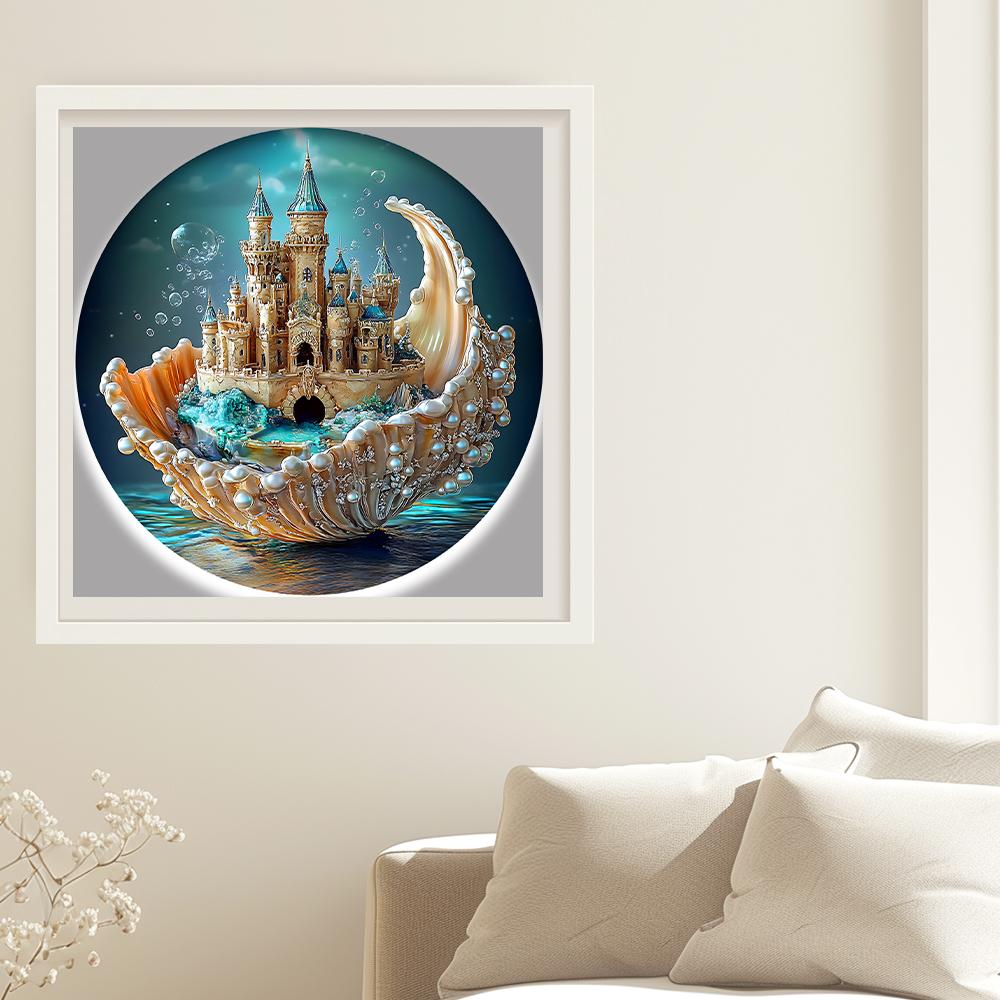 "Handmade Shell Castle Wooden Puzzle" | Durable Plywood, Exquisite Castle Design with Irregular Animal Shapes • Bright Mixed Col