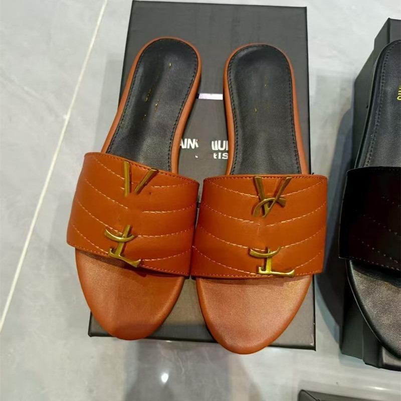 

Shengjia high-quality new flat-bottomed fashion classic letter midsummer, one-word slippers 43 customized non-returnable