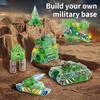 DIY Magnetic Building Block Bricks Military Construction Set Castle Shape Kids Educational  STEM Learning Toys Gift for kids