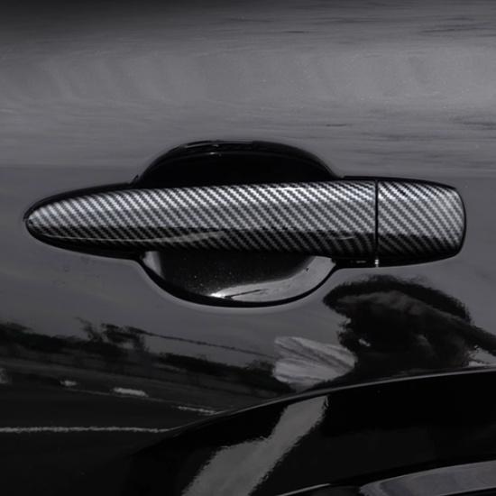 Carbon Fiber Front Door Handles Cover Trim 8pcs For Nissan Sentra -2025