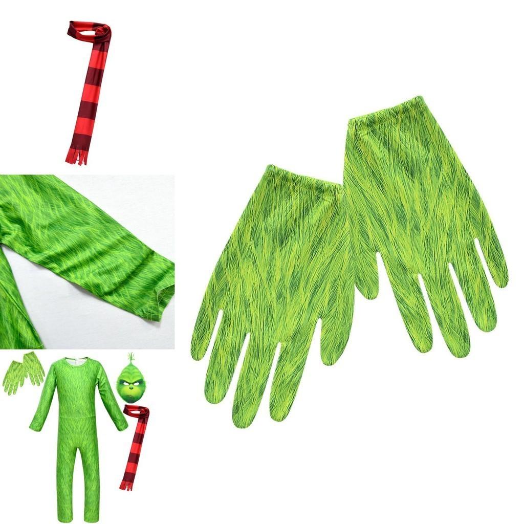Eye-catching Grinch Cosplay Costume For Kids Perfect For Halloween Parties!