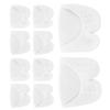 5Pairs Toe Cap Cover WShaped SEBS Forefoot Cushioning Pad Protector with Breathable Hole(White )