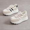 Leather Platform Forrest Gump Shoes Women's 2025 New Four-season Casual Versatile Non-slip Sports Shoes Classic Flat-bottomed German Training Shoes