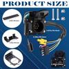 7 Way Trailer Plug 7 Pin To 4 Pin Trailer Adapter 7 Pin Trailer Connector, Vehicle-Side 4 Flat To Trailer-Side 7 Blade And 4 Pin Dual-Output