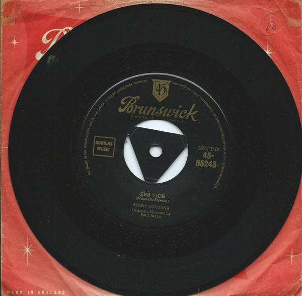

7inch Record JERRY COLONNA Ebb Tide 4505243 Brunswick 1954 UK Jazz Used