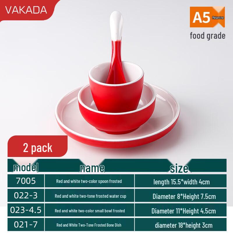 VAKADA Melamine 4-Piece Place Setting Set