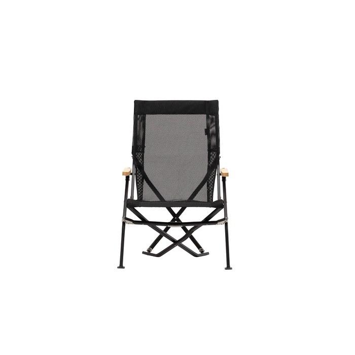 Snow Peak Mesh Low Chair 30 Compact Rich Black