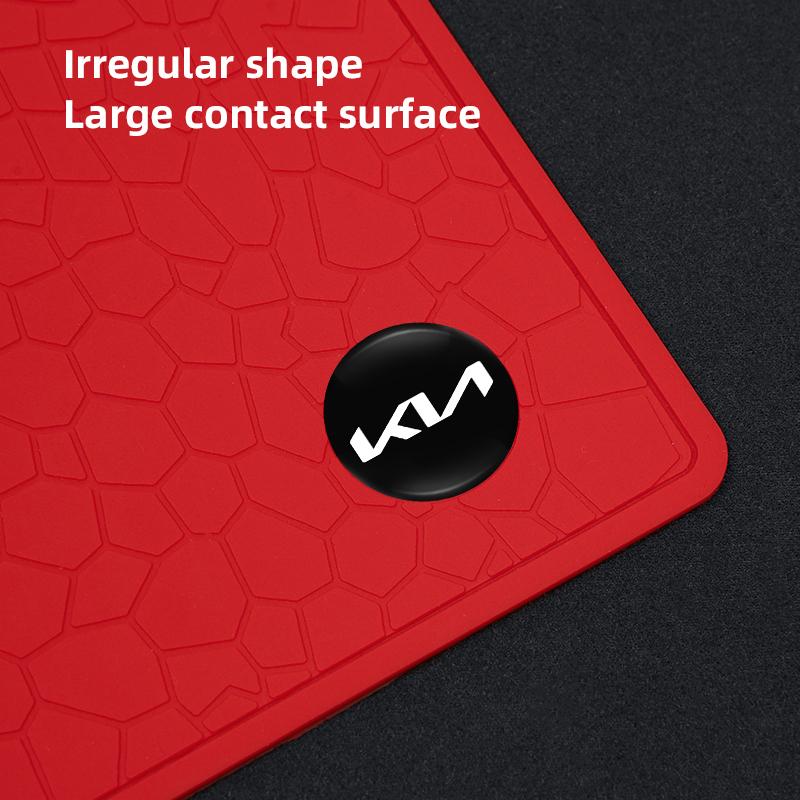 BXAOK1 PVC Car Non Slip Mat Dashboard Phone Anti Slip Gel Pad For KN Kia GT-Line Sportage Ceed Rio Picanto Sorento Soul Cerato Venga