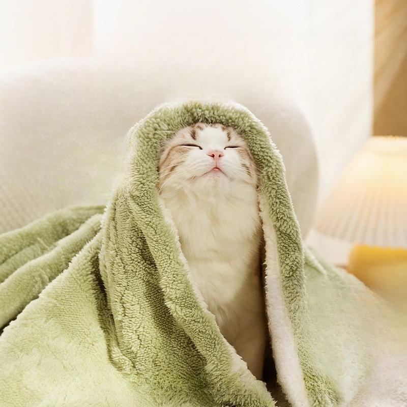 Pet Blanket Dog Fluffy Towel Blanket Fleece Sleeping Cover Towel Cushion For Dog Cats Mat Bed Blanket For Beds Winter Warm