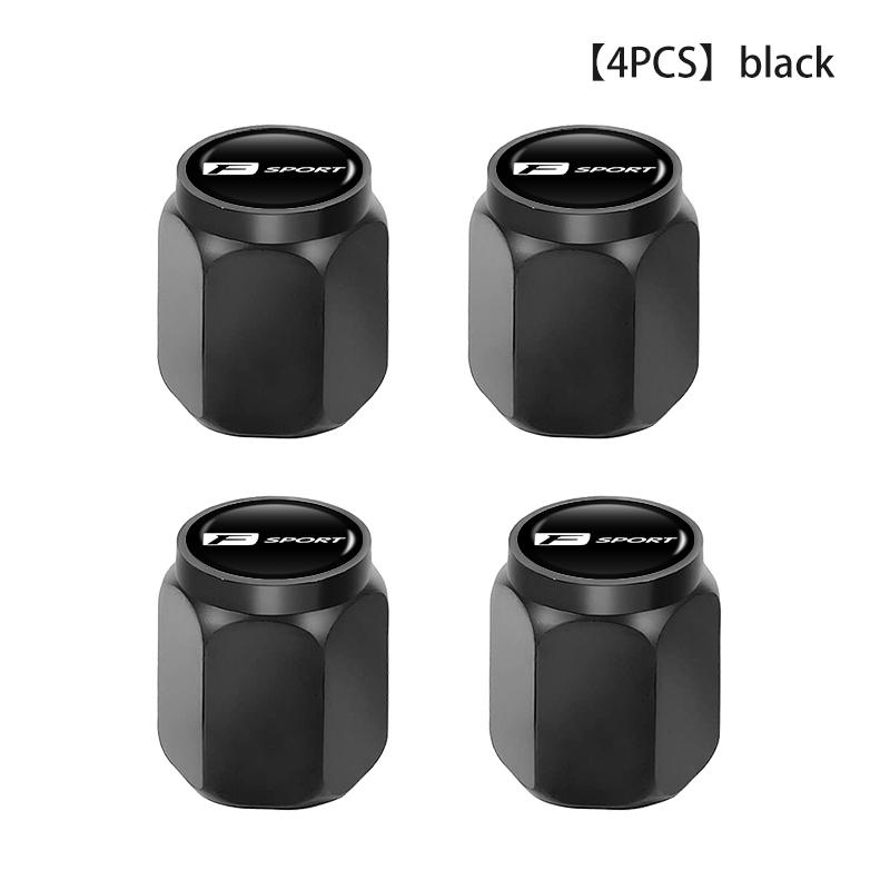 4PCS Car Wheel Tire Valve Stem Covers Cap Decoration Accessories For Lexus UX250h RX450h RX300 GX470 CT200h RX400h NX300h RX350