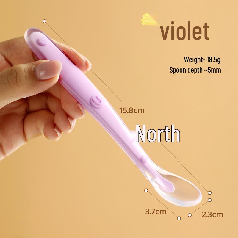 Food-Grade Silicone Spoon for Soup, Jam, and Stirring - Kid-Friendly