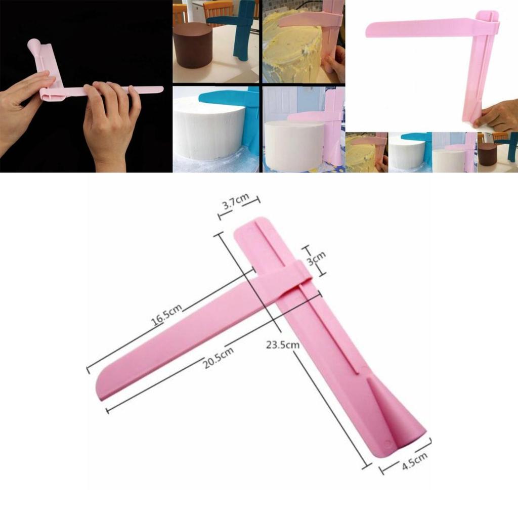 Premium Verstellbarer Fondant-Kuchenschaber für müheloses Verteilen von Zuckerguss und Creme