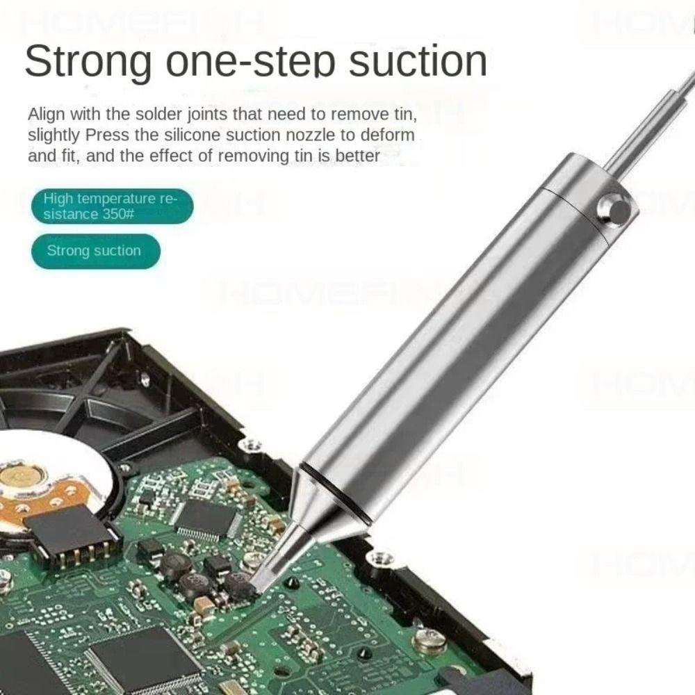 Aluminum Alloy Powerful Desoldering Pump Manual Tin Absorber  For Electronic Component