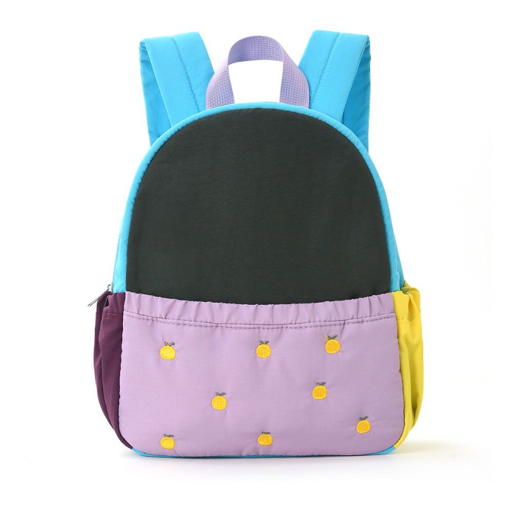 New Polyester Embroidery Shoulders Bag Multicolor Washable Versatile Backpack Large Capacity School Student Backpack Children
