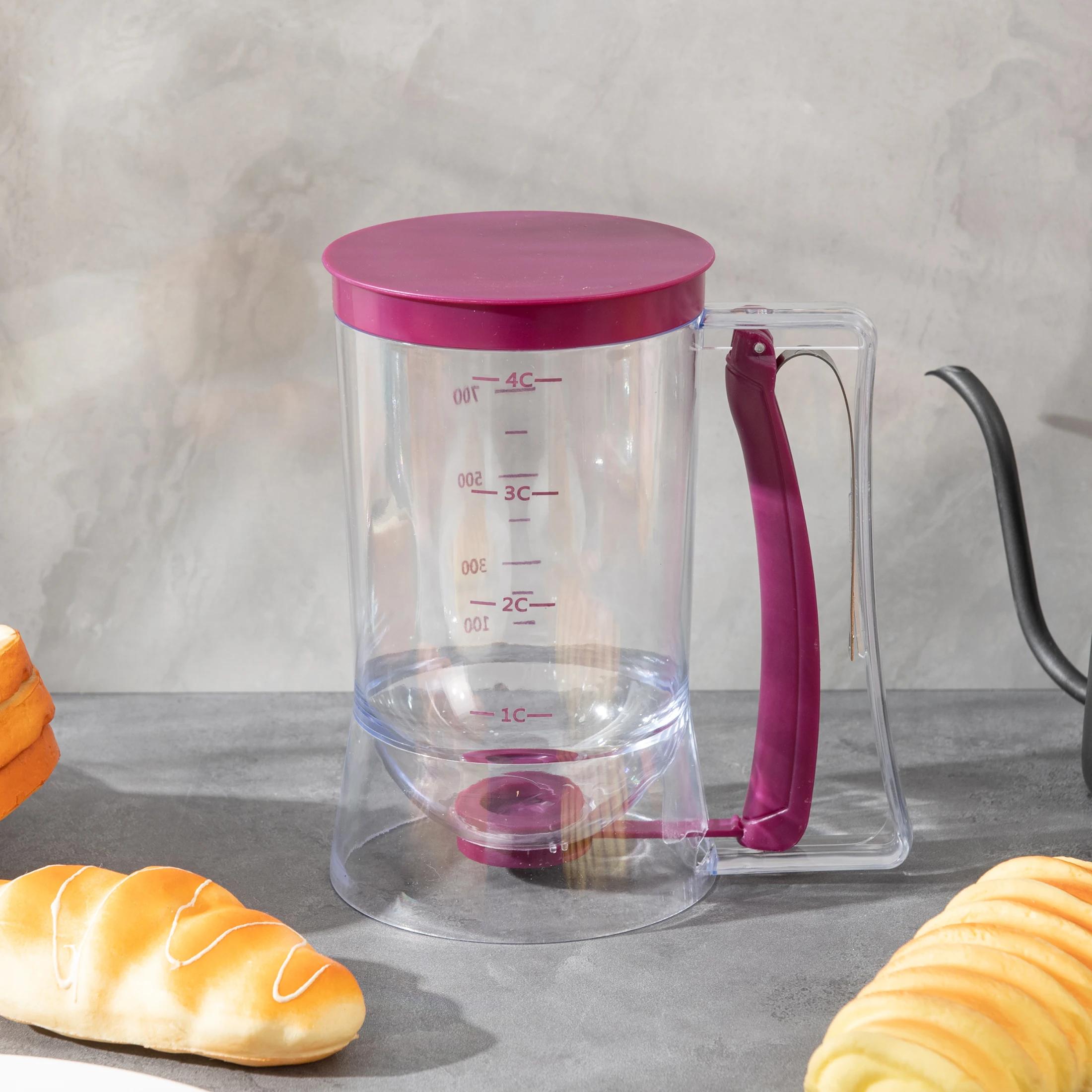 

1 шт. дозатор для разделения теста, ручной дозатор для кексов ярко-розовый