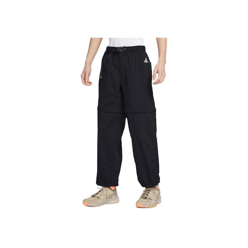 Nike ACG Jednobarevné logo Odnímatelné 2v1 Sportovní kalhoty Pánské Spodní díly Černá DX6647-010