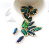 2pcs 10x26mm DIY Resin Earring Accessories Bracelet Pendants Metal Copper Charms Oval Golden Plated Charms for Jewelry Making
