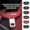 Car Seat Belt Buckle Cover Leather Protector Anti-collision Case For Mazda 3 CX3 CX4 CX5 CX7 CX8 CX9 CX30 RX7 Atenza Axela
