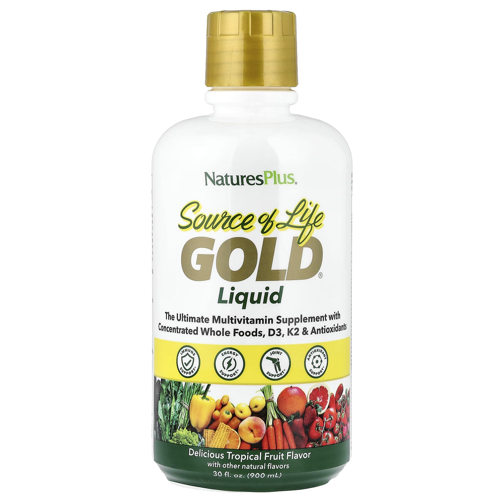 

Source Of Life®, Gold Liquid, Tropical Fruit Flavors, 887.10 Ml (30 Fl Oz)