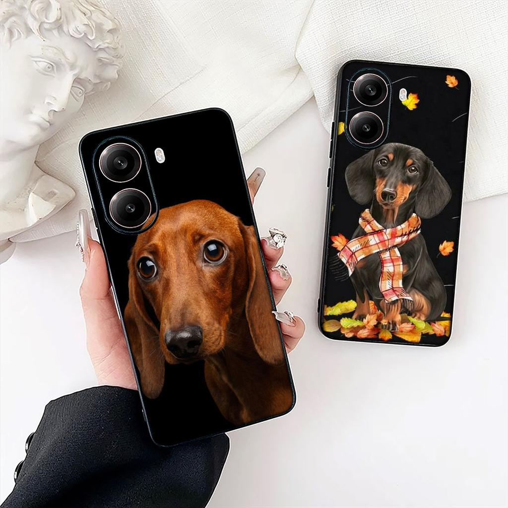 Dachshund Pet Animal Dog Cover for Apple iPhone 16 17 Air 14 15 Pro Max Plus 16+ 16E 14+ ProMax Casing Coque Case