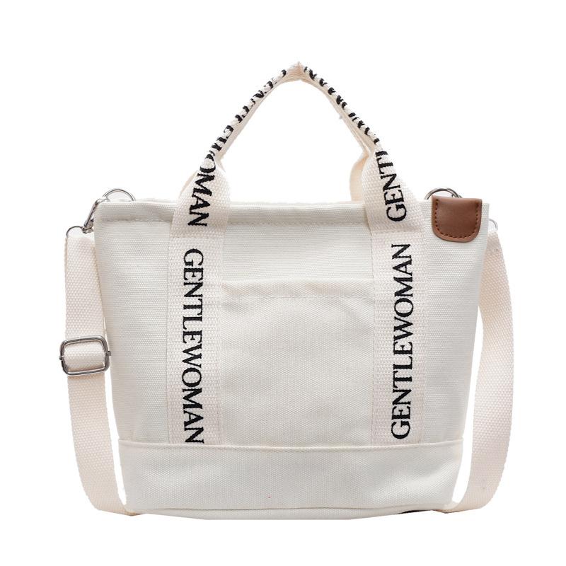 New Handbag New Lightweight Alphabet Canvas Bag Versatile Casual Handbag Crossbody Bag Student Small Bag
