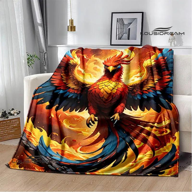 3D Phoenix printed blanket Flannel Warm blankets Soft and comfortable blanket bed linings cubre cama Birthday Gift