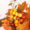 45cm Artificial Maple Leaf Pumpkin Wreath Fall Harvest Door Wall Decor