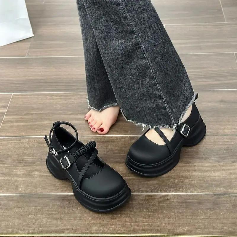 

Platform Gothic with Medium Heels Japanese Style Lolita Mary Jane Woman Pumps Round Toe Shoes for Women Quick Delivery Wholesale 40