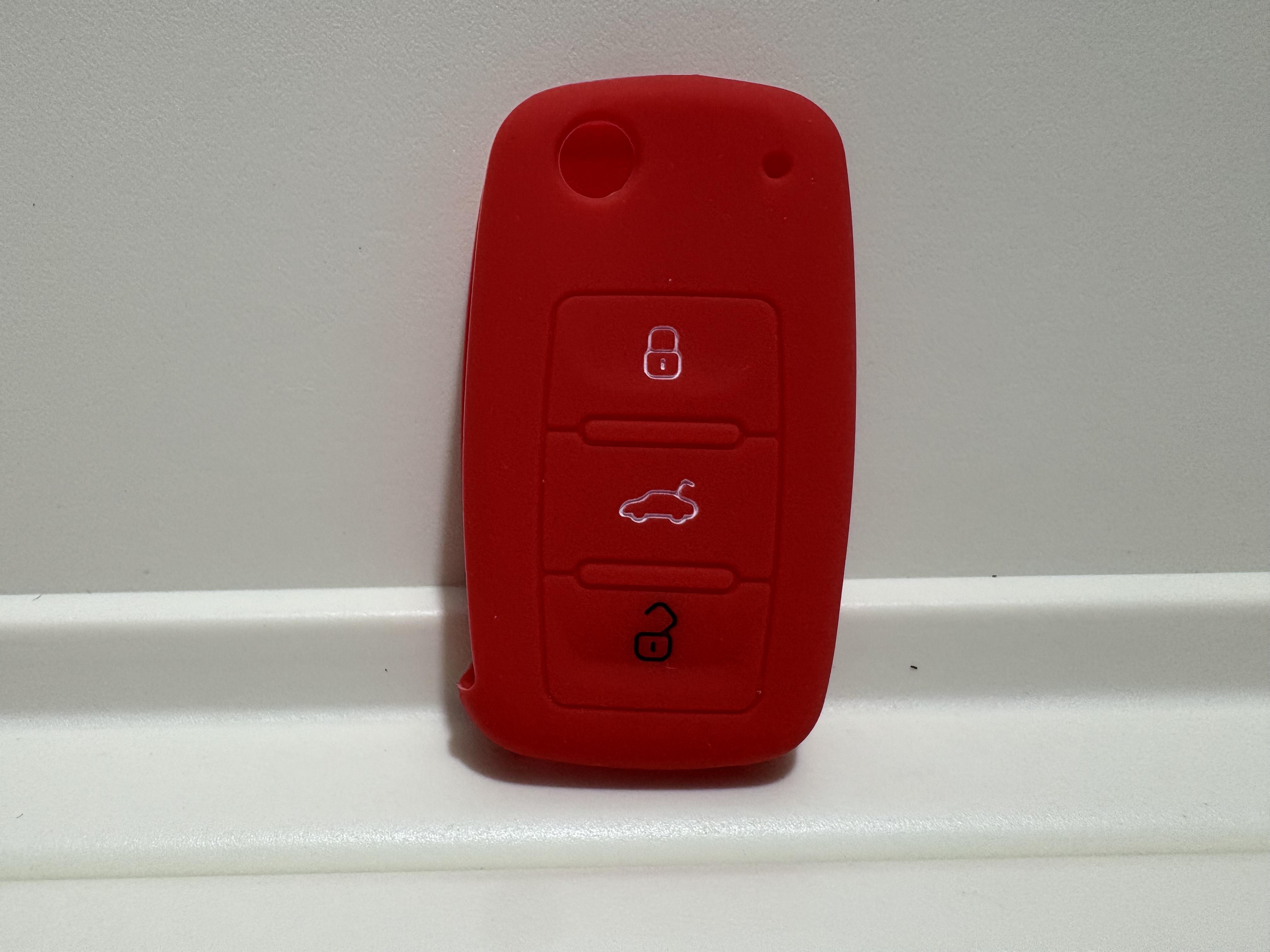

Key Case For Volkswagen Car Silicone Cover For VW Polo Passat B5 Golf 4 5 6 Jetta Mk6 Tiguan Gol CrossFox Plus Eos Scirocco Beet красный