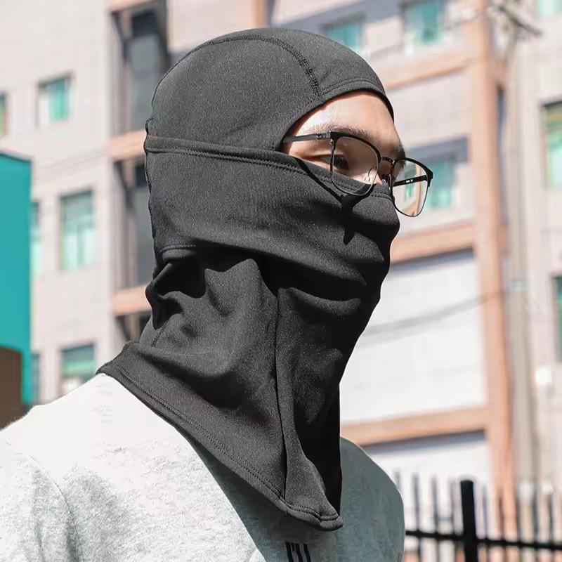 Outdoor Motorcycle Riding One-piece Hat Men Balaclava Warm Windproof Hat Breathable Sport Running Mask Headscarf Scarf Accessory