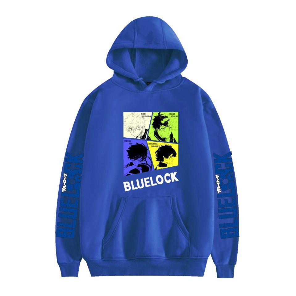 

BLUE LOCK Anime Hoodies Autumn Long Sleeve Unisex BLUE LOCK Pullovers Streetwear Graphic Clothes Sweatshirt XXS синій