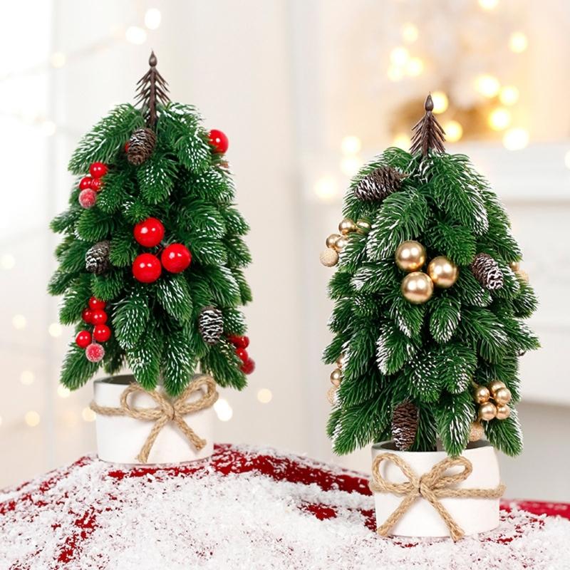 Artificial Christmas Trees Small False Tree For Home Office Desktop Holiday Decoration Party Supplies
