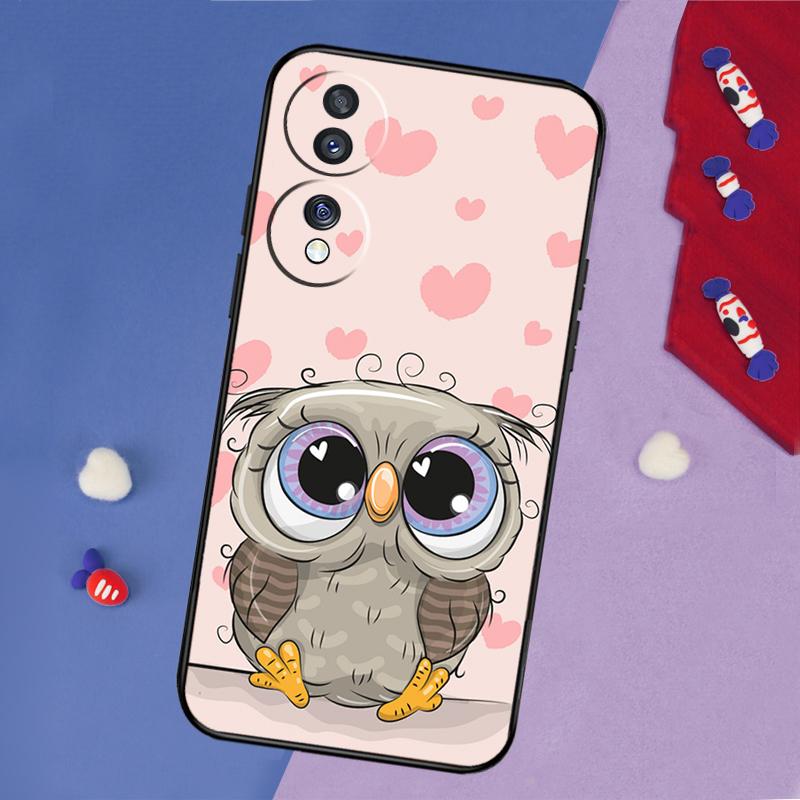 Süße Cartoon-Eulen-Hülle Für Honor 200 Pro 50 70 90 X8a X9a X8 X9 X8b X9c X9b Honor Magic 7 5 6 Pro Lite Abdeckung