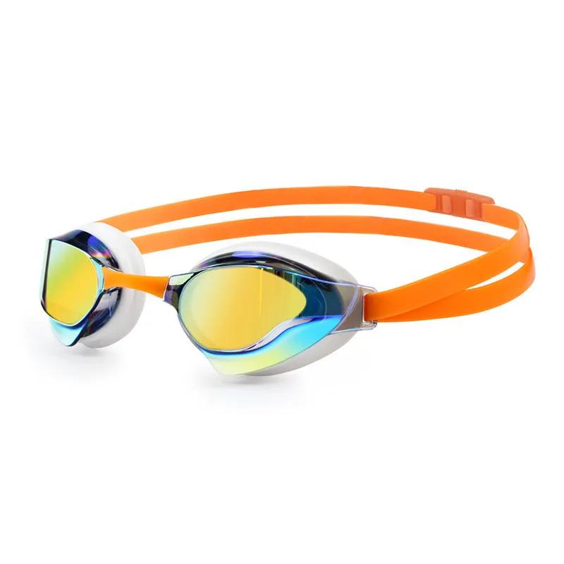 

Профессиональные водонепроницаемые очки для плавания, очки для плавания, незапотевающие, HD, для бассейна, плавания, спорта, воды, очки для взрослых, для дайвинга, серфинга, оранжевый