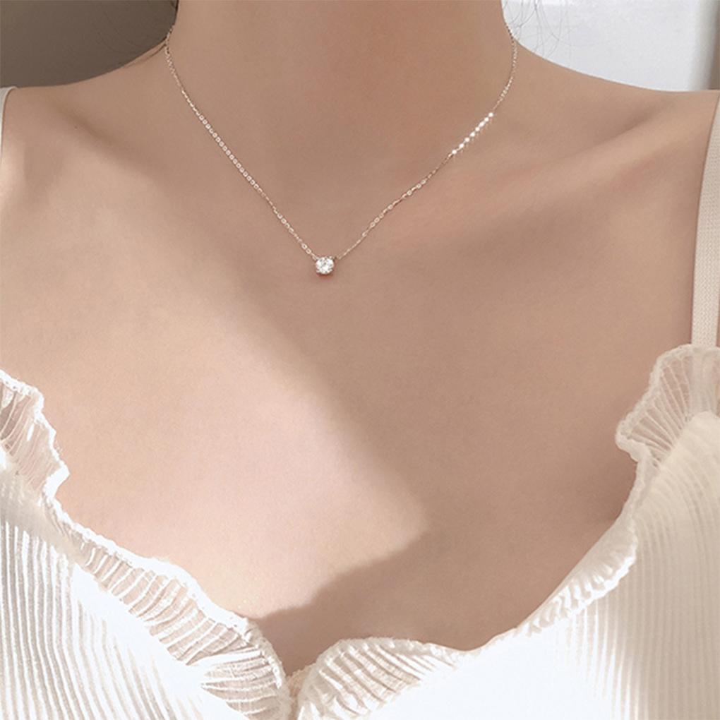 Necklace Chains Trendy Jewelry with Rhinestones Universal Gold Silver Hanging Pendants Choker Necklaces for Valentines Day
