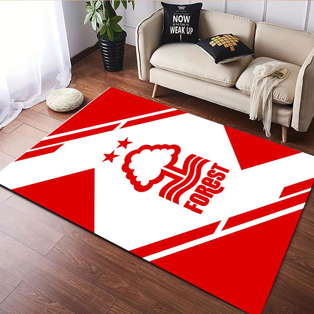 Red Tree Logo with Stars Patterned carpet, suitable as a non slip play mat for the living room and bedroom sofa