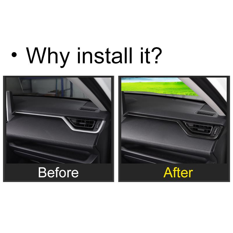 Abaiwai For Toyota Rav4 Xa50      2024 Rav 4 Hybrid Car Central Control Trim Strips 3d Parts