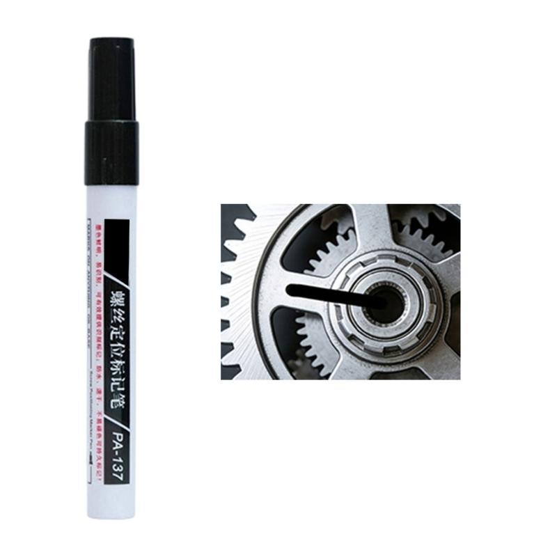 Industrial Screw Marking Pen 3mm Round Tip Portable Screw Marking Paint Marker Pen For Positioning On Metal Plastic