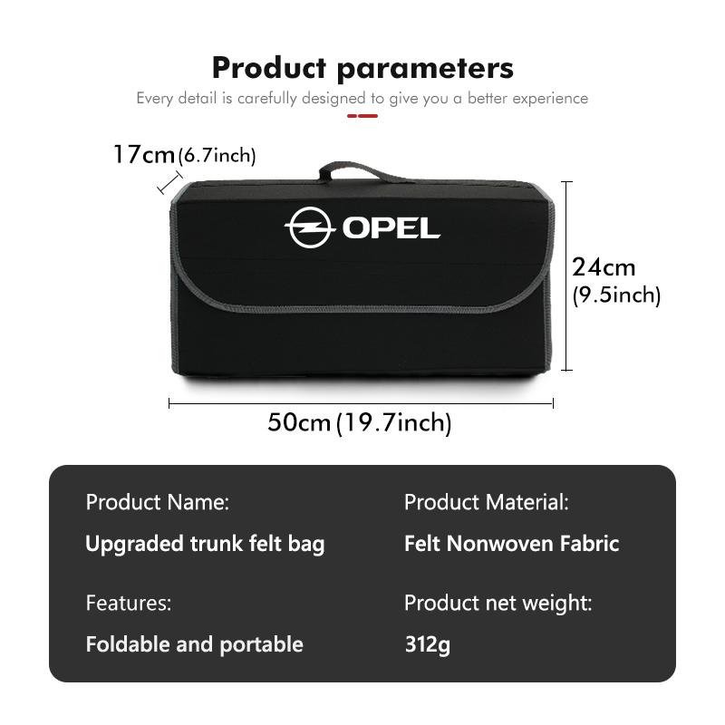 Car Trunk Storage Bag Large Capacity Tidying Cars Bins For Opel Corsa Mokka Astra Cascada Adam Insignia Meriva Vectra