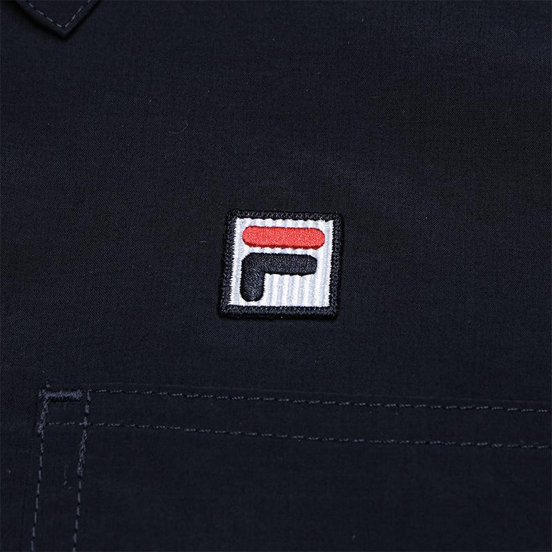 FILA Heritage Solid Woven Comfortable Simple Short Sleeve Dress Women dresses F11W638308FDB